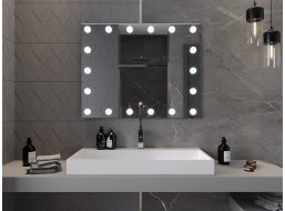 Obdĺžnikové zrkadlo MEXEN DONA 100x80 cm - s LED podsvietením a vyhrievaním, 9818-100-080-611-00
