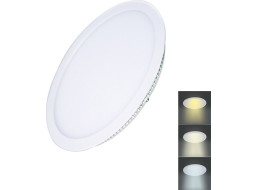 LED mini panel CCT, podhľadový, 12W, 900lm, 3000K, 4000K, 6000K, okrúhly