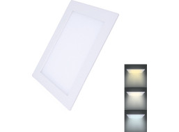 LED mini panel CCT, podhľadový, 12W, 900lm, 3000K, 4000K, 6000K, štvorcový