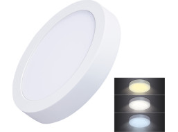 LED mini panel CCT, prisadený, 12W, 900lm, 3000K, 4000K, 6000K, okrúhly