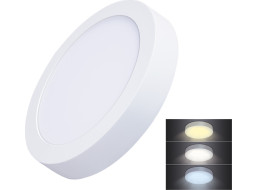LED mini panel CCT, prisadený, 18W, 1530lm, 3000K, 4000K, 6000K, okrúhly