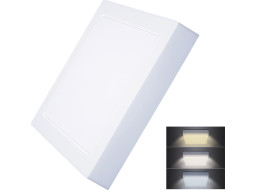 LED mini panel CCT, prisadený, 18W, 1530lm, 3000K, 4000K, 6000K, štvorcový