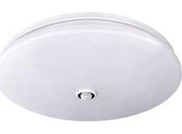 LED stropné svetlo PLAIN s PIR sensorom, 18W, 1260lm, 3000K, okrúhle, 33cm