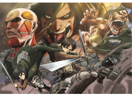 CLEMENTONI Puzzle Anime Collection: Útok titánov (Attack on Titans) 500 dielikov