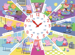 RAVENSBURGER Puzzle s hodinami Prasiatko Pepina XL 60 dielikov