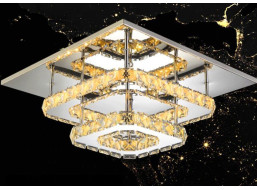 (kópia) Krištáľová stropná lampa Plafond LED 24W štvorcová APP409-C APP410-C