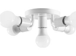 Stropné svietidlo PENTA round - 24,5x24,5x8 cm - biele