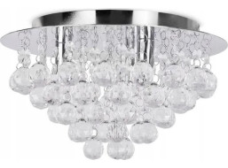 Stropné krištáľové svietidlo CRYSTAL round 30x30 cm