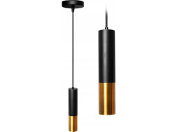 Stropné svietidlo SPIKE long 29,5 cm - čierne/zlaté