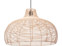 Stropné svietidlo BOHO big bulb - bambusové/čierne
