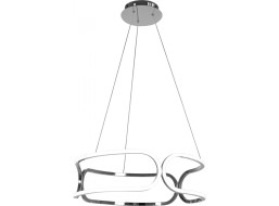 Stropné LED svietidlo MAROKO 90W - chrómové + ovládač