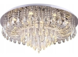 Stropné krištáľové svietidlo CRYSTAL palice - 50x50 cm - chrómové