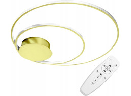 Stropné LED svietidlo CIRCLES - 110W - zlaté - s ovládačom