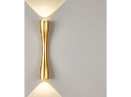 Nástenné LED svietidlo HOURGLASS - 10W - zlaté