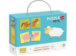 DODO Puzzle Domáce zvieratká 12x2 dieliky