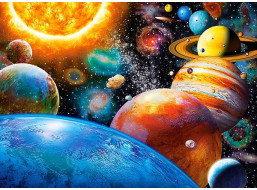 CASTORLAND Puzzle Planéty a ich mesiace 300 dielikov