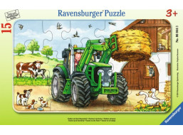 RAVENSBURGER Puzzle Traktor na statku 15 dielikov