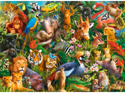 CASTORLAND Puzzle Úžasné zvieratá 300 dielikov
