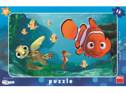 DINO Puzzle Hľadá sa Nemo: Nemo a korytnačka 15 dielikov