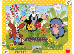 DINO Puzzle Krtko záhradníkom 12 dielikov