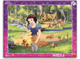 DINO Puzzle Snehulienka a zvieratká 40 dielikov