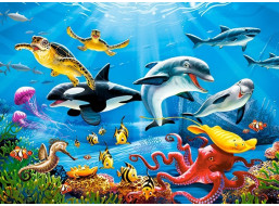CASTORLAND Puzzle Tropický podvodný svet 200 dielikov