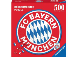 RAVENSBURGER Okrúhle puzzle FC Bayern Logo 500 dielikov