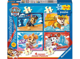 RAVENSBURGER Moje prvé puzzle Tlapková patrola 4v1 (2,3,4,5 dielikov)