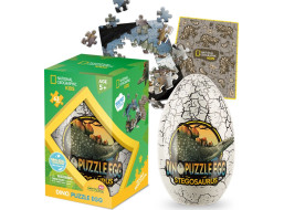 CUBICFUN Obojstranné puzzle vo vajci National Geographic: Stegosaurus 63 dielikov