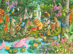 RAVENSBURGER Puzzle Kapela dažďového pralesa XXL 100 dielikov