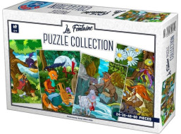 D-TOYS Puzzle La Fontainovej bájky 4v1 (24,35,48,60 dielikov)