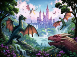 RAVENSBURGER Puzzle Magický drak XXL 300 dielikov