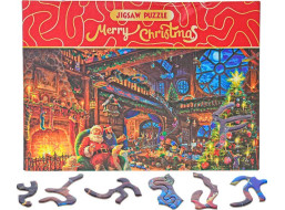 Puzzle Merry Christmas: U Santy doma 468 dielikov