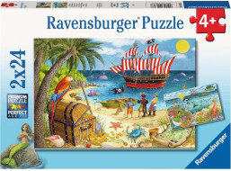 RAVENSBURGER Puzzle Piráti a morské víly 2x24 dielikov