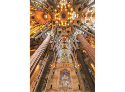EDUCA Puzzle Sagrada Familia - interiér, Barcelona (Španielsko) 1000 dielikov