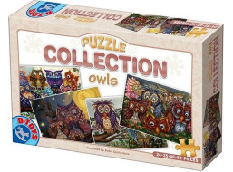 D-TOYS Puzzle Sovičky 4v1 (24,35,48,60 dielikov)