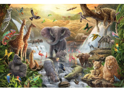 SCHMIDT Puzzle Zvieratá v Afrike 60 dielikov