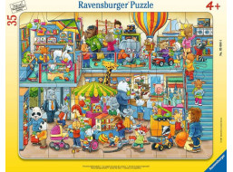 RAVENSBURGER Puzzle Zvieracie hračkárstvo 35 dielikov