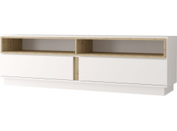 TV stolík GLORY - biela/dub artisan