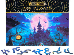 Puzzle Happy Halloween: Strašidelný zámok 468 dielikov