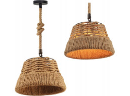 Stropné svietidlo BOHO rope - lanové/čierne
