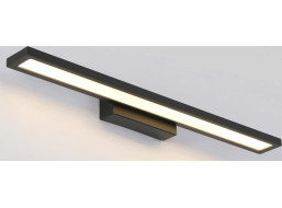 Nástenné LED svietidlo nad zrkadlo FLAT - 40 cm - 7W - čierne