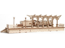 UGEARS 3D puzzle Železničná stanica 196 dielikov