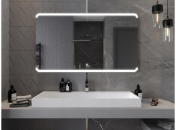 Obdĺžnikové zrkadlo MEXEN NIDA 140x80 cm - s LED podsvietením a vyhrievaním, 9806-140-080-611-00