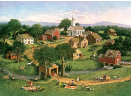 COBBLE HILL Puzzle Piknik pri moste 1000 dielikov