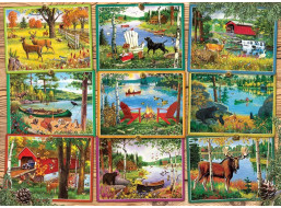 COBBLE HILL Puzzle Pohľady od jazera 1000 dielikov