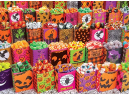COBBLE HILL Puzzle Halloweenskej sladkosti 500 dielikov