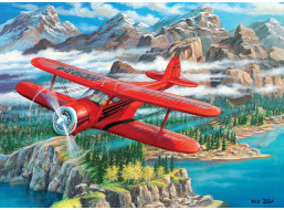 COBBLE HILL Puzzle Lietadlo Beechcraft Staggerwing 500 dielikov