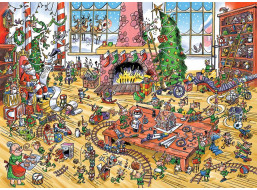 COBBLE HILL Rodinné puzzle Pracujúce škriatkové 350 dielikov