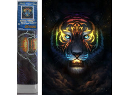 Norimpex Svietiace diamantové maľovanie Tiger 30x40cm